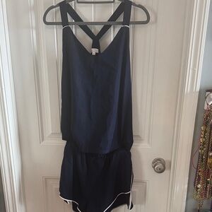 Navy Blue Women's Pajama Set